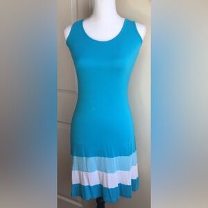 Calvin Klein Mini/Midi Blue Summer Dress size 4